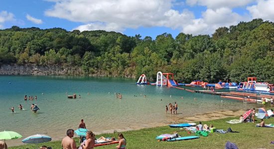 Plage du Lac des Arroques